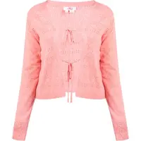 Mymo Strickjacke Damen Rosa