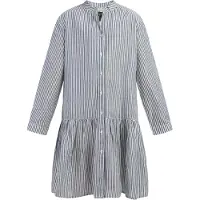 Dreimaster Langarmkleid Mädchen Dunkelmarine Streifen