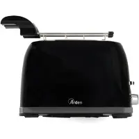 Ardes ARTOAST03, 2 Scheibe(n), Schwarz, Niveau, Drehregler, 850 W, 220 - 240 V, 50 - 60 Hz