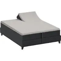 Bella Donna Split-Topper Spannbetttuch La Piccola Duo 1 180x200 cm | perlgrau - grau