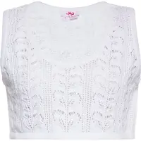 Mymo Crop-Top Damen weiss