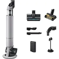 Samsung VS80F28DLP, 2-in-1-Stabstaubsauger, Beutellos, Grau, 0,5 l, Pebble gray, Trocken