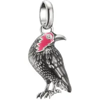 Thomas Sabo Charm-Anhänger Wednesday Krähe Zirkonia Connect Silber