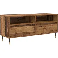 vidaXL TV-Schränk Altholz 100 x 34,5 x 44,5 cm Verbundholz und Eisen