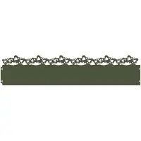 vidaXL Rasenkanten 30 Stk. 103 x 0,05 x 22 cm Stahl Olive Grün