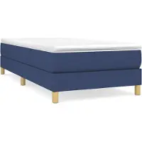 Syfax Boxspringbett mit Matratze Blau 100x200 cm Stoff
