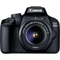 Canon EOS 4000D + EF-S 18-55mm III, 18 MP, 5184 x 3456 Pixel, Full HD, 436 g, Schwarz
