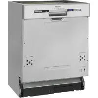 Exquisit PLUS Einbaugeschirrspüler teilintegrierbar 60 cm, 13 Maßgedecke, Startzeitvorwahl, LED-Display, EGSP2113-EB-030E inox
