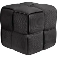 CLP Sitzhocker Cord Forinta Cord HBT: 40x40x40 cm dunkelgrau