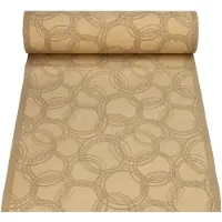 Papstar Tischläufer, stoffähnlich, PV-Tissue Mix "ROYAL Collection" 24 m x 40 cm sand "Bubbles"