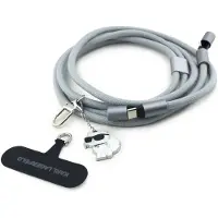 Karl Lagerfeld - Data Cable Choupette Charm (KLCCUCNMSCKIG) - Type-C to Type-C, Universal - Grey