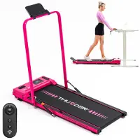 Thunder Laufband VIVA-PINK 102x40cm 8km/h FitShow LED Bluetooth klappbar Lautsprecher Transportrollend