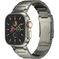 Accezz Mattes Titanstahlarmband für Apple Watch | 44/45/46/49 mm - Titanium