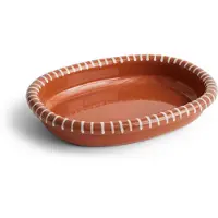 HAY Schale Barro Oval Natural With Stripes Large 36 x 27 cm