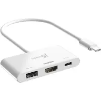 J5CREATE JCA399-N Schnittstellen-Hub USB 3.2 Gen 2 (3.1 Gen 2) Type-C 5000 Mbit/s Weiß