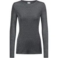 Mey Langarm-Shirt Serie Sparkling Rib Thunder Grey | Größe M