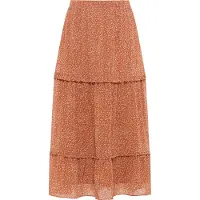 Dreimaster Rock Damen Orange Mehrfarbig