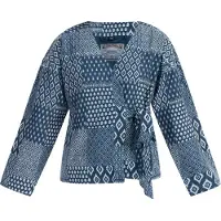 Dreimaster Wickeljacke Damen Dunkelmariner Druck