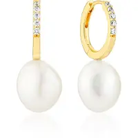 Sif Jakobs Gold Plated Padua Uno Earrings SJ-E2443-PCZ-YG