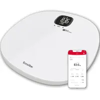 Terraillon 14711, Elektronische Personenwaage, 180 kg, 100 g, Weiß, kg, Quadratisch