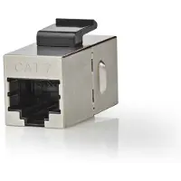 Nedis Netzwerkkoppler | CAT6a / CAT7 | Geschirmt | RJ45 Buchse | RJ45 Buchse | Gerade | Metall | Box