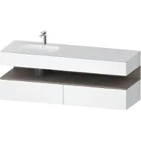 Duravit Einbauwaschtisch-Möbel-Set Qatego 160x50x60cm, Kon-WTU, B, B l, ba m/we ma