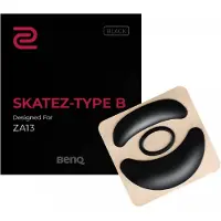 BenQ Zowie Skatez Typ B schwarze Mausfüsse für ZA13 Maus, schwarzes Teflon, 0,45 mm Dicke