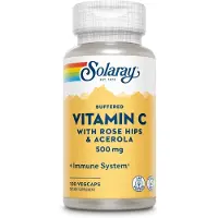 Solaray Vitamin C 500 mg mit Hageb & Acero gepuffe 100 St Kapseln