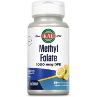 Kal Folsäure Methylfolat 1000 mcg Lutschtabletten bioaktiv 5-Mthf Kinderwunsch Schwangerschaft vegan 60 St