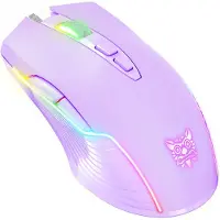 Onikuma RGB Kabelgebundene Gaming-Maus CW905 Lila