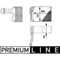 MAHLE ORIGINAL Verdampfer, Klimaanlage AE 66 000P