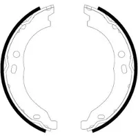 Textar Bremsbackensatz, Feststellbremse 91066700 für FIAT PEUGEOT CITROËN
