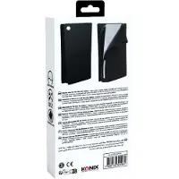 Konix 61889000059, Hülle, PlayStation 5 Slim, Schwarz, Silikon, Kratzresistent, Schockresistent, Karton mit Aufhänger