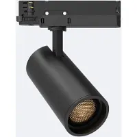 LEDKIA 3-Phasenstromschiene LED-Strahler 30W Fasano Blendfrei Dimmbar Schwarz 3200K Warmweiß