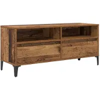 vidaXL TV-Schränk Altholz 100 x 34,5 x 44,5 cm Verbundholz und Eisen