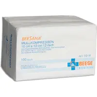 Beese Medical unsterile Mullkompressen 12- lagig 100 Stück 10 x 20 cm St