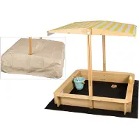 Needs&wants® Holz Sandkasten mit Dach Sunplaya4