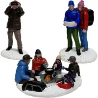Santaville Waldfamilie Polyresin 10 cm 3 Stück (multi)