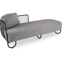 Stern Ära ILA Recamiere Aluminium/Stoffbezug inkl. Kissenset
