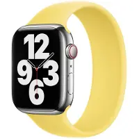 Apple Silikon Solo Loop für Watch | 44/45/46/49 mm - Größe 6 - Lemon Zest