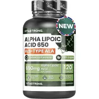 Vitastrong Alpha-Liponsäure 650 - 120 Kapseln, Fortschrittlicher antioxidativer Schutz St Kapseln