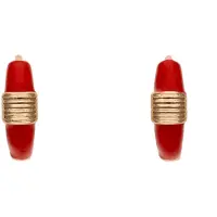 NAEMI Women Earrings in Rose Gold Red | Gr.: onesize