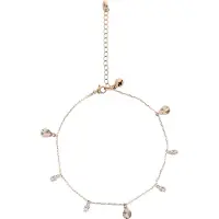 Faina Women Ankle Bracelet in Rose Gold White | Gr.: onesize