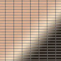 ALLOY Mosaik Fliese Massiv Metall Kupfer Gewalzt Kupfer 1,6mm Stark Cabin-cm 1 Paket mit 10 Matten 1,01 m2 Kupfer