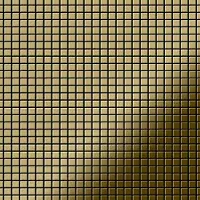 ALLOY Mosaik Fliese Massiv Metall Titan Hochglänzend Gold 1,6mm Stark Glomesh-ti-gm 1 Paket mit 10 Matten 1,07 m2 Gold