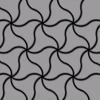 ALLOY Mosaik Fliese Massiv Metall Edelstahl Matt Grau 1,6mm Stark Ninja-s-s-ma 1 Paket mit 10 Matten 0,67 m2 Grau
