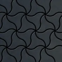 ALLOY Mosaik Fliese Massiv Metall Rohstahl Gewalzt Grau 1,6mm Stark Ninja-rs 1 Paket mit 10 Matten 0,67 m2 Grau