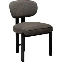 Ebuy24 (2er Set) Duct Dan-Form Esszimmerstuhl Bouclé braun.