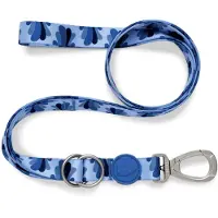 Morsö Hondenriem Verstelbaar Gerecycled Splash Blauw