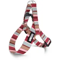 Morsö Mini Hondentuig Verstelbaar Gerecycled Skyline Rood / Roze